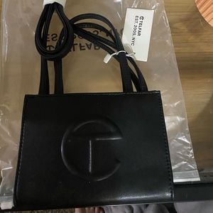 Telfar small shopping bag black NWT